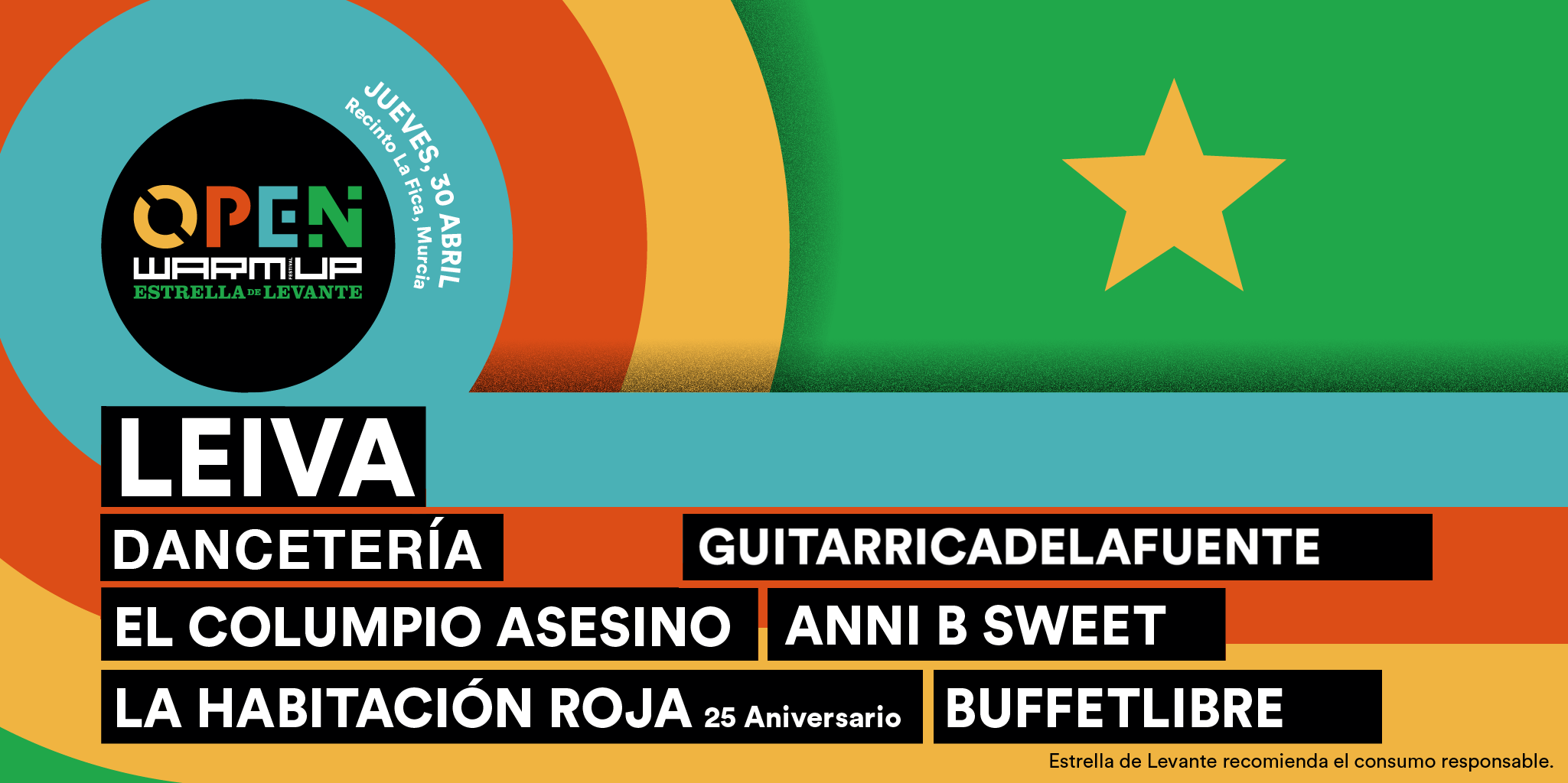 Cartel Open WARM UP Estrella de Levante 2020