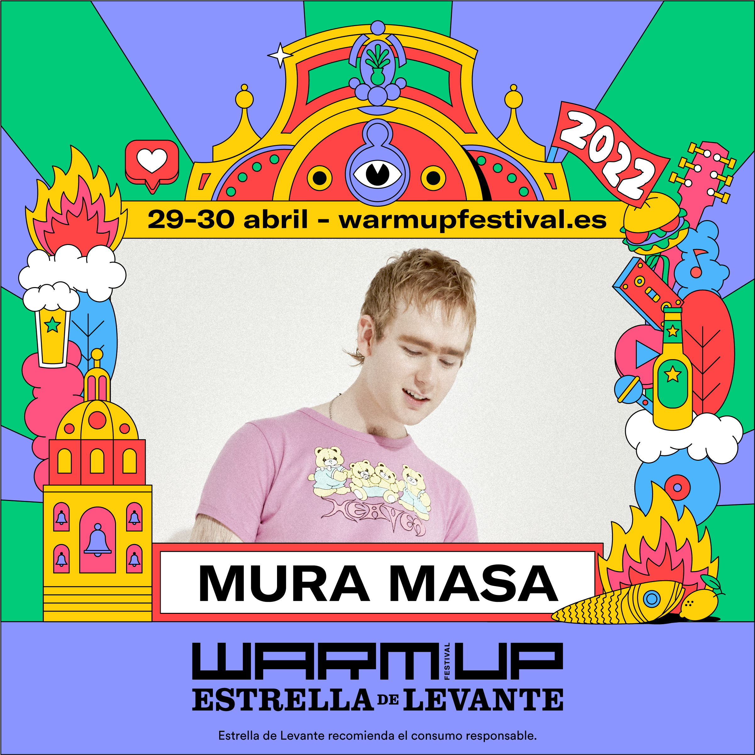 MURA MASA WARM UP Estrella de Levante 2022 MURA MASA WARM UP Estrella de Levante 2022